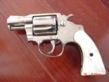 Colt Cobra 2" barrel,1978,bright mirror nickel,Pearlie grips,38 Special,looks like new-awesome showpiece !! - 10 of 15