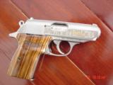 Walther PPK/S,1 of 1000,Premier Gold Tiger Edition,engraved jungle scene,Bamboo styled grips 380,awesome showpiece !! - 10 of 15