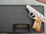 Walther PPK/S,1 of 1000,Premier Gold Tiger Edition,engraved jungle scene,Bamboo styled grips 380,awesome showpiece !! - 9 of 15