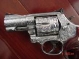 Smith & Wesson 686-6 +, engraved & polished by Flannery Engraving, 2 1/2",357, Rosewood grips, 1 work of art !! - 4 of 15