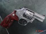Smith & Wesson 686-6 +, engraved & polished by Flannery Engraving, 2 1/2",357, Rosewood grips, 1 work of art !! - 5 of 15