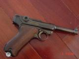Luger Mannlicher 9mm,matching #s except magazine,possible refinished,pres. case, 1936,checkered wood grips.a showpiece !! - 6 of 15