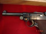 Luger Mannlicher 9mm,matching #s except magazine,possible refinished,pres. case, 1936,checkered wood grips.a showpiece !! - 5 of 15
