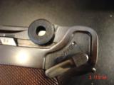 Luger Mannlicher 9mm,matching #s except magazine,possible refinished,pres. case, 1936,checkered wood grips.a showpiece !! - 9 of 15