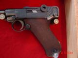 Luger Mannlicher 9mm,matching #s except magazine,possible refinished,pres. case, 1936,checkered wood grips.a showpiece !! - 4 of 15