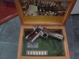 Colt 1911,45ACP,WWII,Pacific Theater,bright nickel,engraved,Rosewood grips,fitter case,w/7 nickel bullets,made 1970-awesome !! - 15 of 15