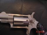 North American Arms 1 of 500,Talo,Black Widow,engraved,real ruby eyes,black Pearlite grips,fitted wood case,NIB,2007,awesome mini 22lr revolver !! - 2 of 15
