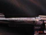 Smith & Wesson Pre Model 10,32-20,4",Master engraved & signed by A.LoPrinzi, refinished nickel,awesome work of art !! - 6 of 15