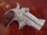 Bond Arms Cowboy Derringer 410/45LC,fully engraved by Flannery Engraving,& polished,awesome pocket hand cannon-a work of art !! - 1 of 15