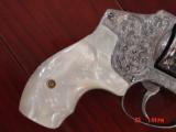 Smith & Wesson 640-3 Hammerless,357Mag,2.125"fully engraved by Flannery engraving,pearlite grips,awesome pocket gun,or purse !! - 2 of 15