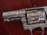 Smith & Wesson 640-3 Hammerless,357Mag,2.125"fully engraved by Flannery engraving,pearlite grips,awesome pocket gun,or purse !! - 8 of 15
