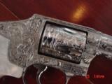 Smith & Wesson 640-3 Hammerless,357Mag,2.125"fully engraved by Flannery engraving,pearlite grips,awesome pocket gun,or purse !! - 3 of 15