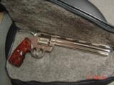 Colt Python 8" bright nickel 1980, custom Rosewood grips & original grips, 37 years old, looks great,357 Magnum,heavy vented rib,smooth action
- 10 of 15