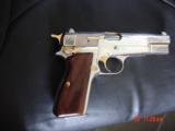 Browning Hi Power 40S&W,2nd Amendment commemorative,bright nickel & gold,engraved,never fired,in pres case,awesome !! - 15 of 15