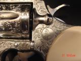 Colt Python 4" stainless,deep hand engraved & polished by Flannery Engraving,30 years old,bonded Ivory grips,a masterpiece i of a kind !! - 11 of 13