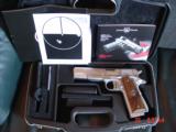 Arsenal Firearms DOUBLE BARREL 45 acp pistol,16 shots,semi auto,rare & hard to find,satin & mat SS,4.7 pounds,new in case,awesome collector pistol !! - 7 of 15