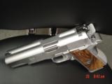 Arsenal Firearms DOUBLE BARREL 45 acp pistol,16 shots,semi auto,rare & hard to find,satin & mat SS,4.7 pounds,new in case,awesome collector pistol !! - 9 of 15