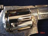 Dan Wesson 24K plated,factory engraved,#110 of 750,44 mag,2nd Amendment,awesome work of art !! - 9 of 15