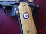 Colt
Government Model MKIV Series
US NAVY Commemorative,high gloss gold & blue,bamboo style grips,engraved #34,box & manual,awesome showpiece,& rare - 7 of 15