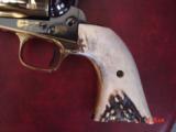 Uberti SAA 45LC,Roy Rogers Commemorative,4 3/4",gold Cylinder & accents,stag grips,fitted wood case,never fired,awesome showpiece,#150 !! - 10 of 15