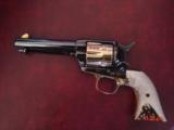 Uberti SAA 45LC,Roy Rogers Commemorative,4 3/4",gold Cylinder & accents,stag grips,fitted wood case,never fired,awesome showpiece,#150 !! - 9 of 15