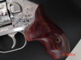 Kimber K6S revolver,fully hand engraved & polished by Flannery Engraving,357 magnum,2",Rosewood grips,never fired,awesome showpiece,with certific - 2 of 12