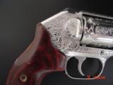 Kimber K6S revolver,fully hand engraved & polished by Flannery Engraving,357 magnum,2",Rosewood grips,never fired,awesome showpiece,with certific - 6 of 12