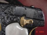 Colt 1903 hammerless 32 cal,fully refinished & engraved by Flannery Engraving, circa 1918,certificate,blue & 24K gold,awesome work of art !! - 9 of 15