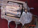Colt Anaconda 8", 44 Magnum, fully polished & engraved by Flannery Engraving, custom grips,certificate & box,a rare work of art !! - 4 of 15