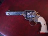 Colt Bisley 1906, 32WCF,4.75", Cattelbrand engraved & polished by Clint Finley,24k accents,real ivory grips,nicer than photos-awesome 1 of a kind - 5 of 15