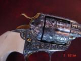 Colt Bisley 1906, 32WCF,4.75", Cattelbrand engraved & polished by Clint Finley,24k accents,real ivory grips,nicer than photos-awesome 1 of a kind - 7 of 15