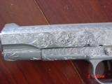 AMT/IAI Javelina 10mm,5", fully engraved by Flannery Engraving,2 mags,bonded Ivory grips,box,certificate,awesome work of art ! rare ! - 6 of 15