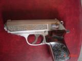Walther PPK/S, 1 of 400 Premier,380,Engraved with Gold eagle,Rosewood engraved grips,2 mags,awesome showpiece !! - 3 of 14