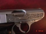 Walther PPK/S, 1 of 400 Premier,380,Engraved with Gold eagle,Rosewood engraved grips,2 mags,awesome showpiece !! - 6 of 14