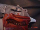 Walther PPK/S 380, #219 of 400,factory engraved with Gold Federal German Eagle,Talo edition,Rosewood grips,box & manual,awesome engraving !! - 9 of 15