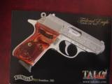 Walther PPK/S 380, #219 of 400,factory engraved with Gold Federal German Eagle,Talo edition,Rosewood grips,box & manual,awesome engraving !! - 2 of 15