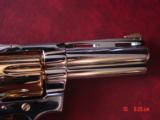 Colt Python 4" just refinished in bright nickel with 24K gold accents,made 1982,bonded ivory grips, super gorgeous,& way nicer in person ! - 9 of 15