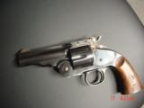 Navy Arms/Uberti
1875 Schofield 3 1/2",Hideout model,45LC, original box,nice wood grips, looks test fired only - 14 of 15