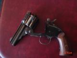 Navy Arms/Uberti
1875 Schofield 3 1/2",Hideout model,45LC, original box,nice wood grips, looks test fired only - 3 of 15