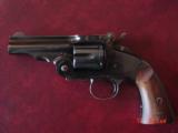 Navy Arms/Uberti
1875 Schofield 3 1/2",Hideout model,45LC, original box,nice wood grips, looks test fired only - 4 of 15