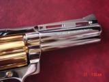 Colt Diamondback 1975,4" fully refinished bright nickel & 24K gold accents,bonded ivory grips,finished June 2018,awesome showpiece-nicer in perso - 6 of 15