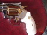 Colt Diamondback 1975,4" fully refinished bright nickel & 24K gold accents,bonded ivory grips,finished June 2018,awesome showpiece-nicer in perso - 3 of 15