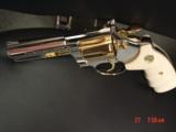 Colt Diamondback 1975,4" fully refinished bright nickel & 24K gold accents,bonded ivory grips,finished June 2018,awesome showpiece-nicer in perso - 11 of 15
