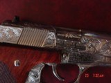 Colt Double Eagle 10MM, 5", fully engraved & polished by Flannery Engraving,custom wood grips,certificate,1 of a kind work of art !! - 4 of 15