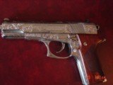 Colt Double Eagle 10MM, 5", fully engraved & polished by Flannery Engraving,custom wood grips,certificate,1 of a kind work of art !! - 5 of 15