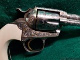 Colt Bisley SAA Engraved by Clint Finley, polished steel with 24k inlays & accents,& Indian Chief head,1911,4.75",38/40,ivory grips,a work of art - 8 of 15