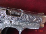 Colt Mustang 380,fully engraved by Flannery Engraving, Pocketlite,Pearlite grips,never fired,certificate, 2 mags,box & manual,awesome i of a kind !! - 6 of 15