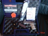 Colt Mustang 380,fully engraved by Flannery Engraving, Pocketlite,Pearlite grips,never fired,certificate, 2 mags,box & manual,awesome i of a kind !! - 8 of 15