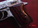 Walther PPK 380,fully deep hand engraved & polished by Flannery Engraving,custom Rosewood grips & originals,box & manual,2 mags,never fired,awesome !! - 2 of 15