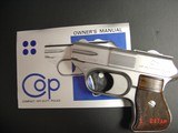 COP Derringer, 4 barrel,4 shots,357 mag/38spl., satin stainless,looks possibly never fired,box,manual,warranty card & serial #d sleeve,awesome power - 14 of 15